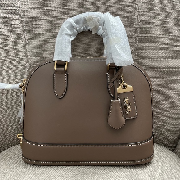 Coach Revel bag in colour dark stone new with tag - Picture 2 of 16